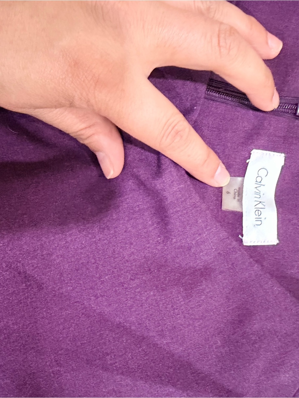 Calvin Klein Deep Purple Dress Top